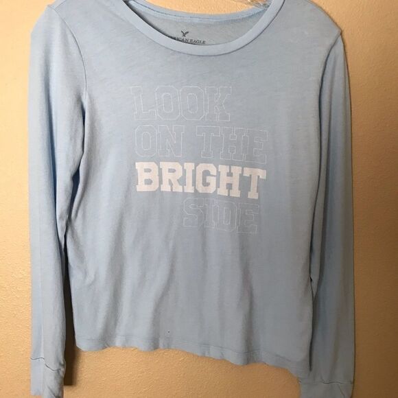 American Eagle Look On The Bright Side Shirt - Picture 1 of 4